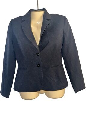 Tahari Black Two-Button Blazer